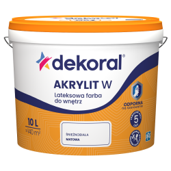 Akrylit-W  Plus  10 L śnieżnobiała